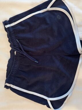 lululemon athletica Navy Blue Shorts with White Trim